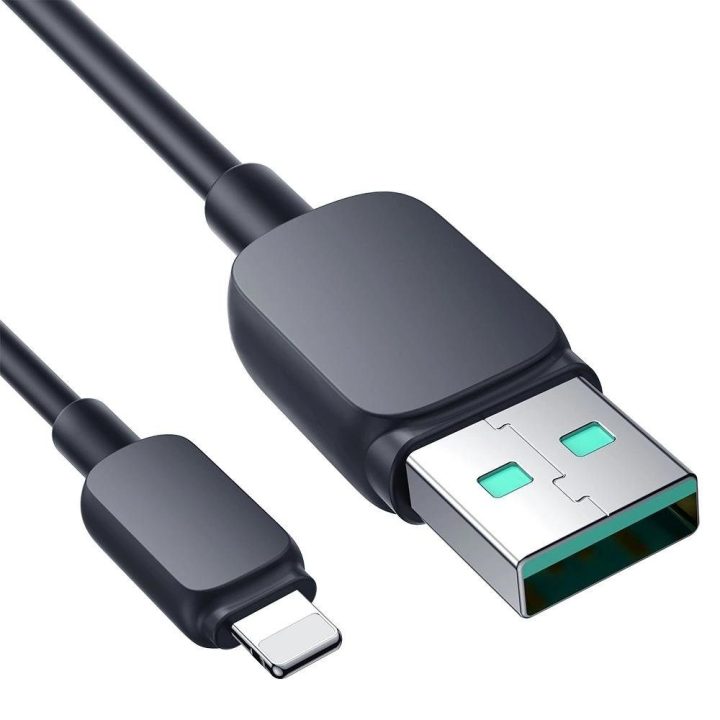 Lightning - USB 2.4A kabelis 1,2 m S-AL012A14 - juodas