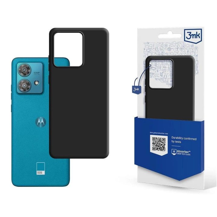 Motorola Edge 40 Neo - matinis dėklas, juodas