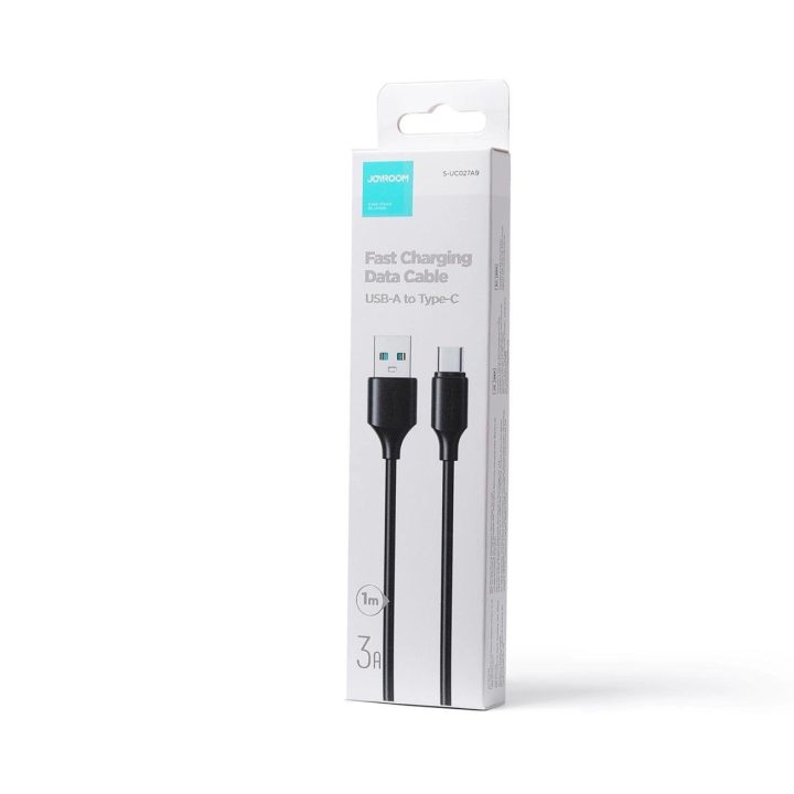 įkrovimo / duomenų perdavimo kabelis USB - C tipo USB 3A 1 m juodas (S-UC027A9)