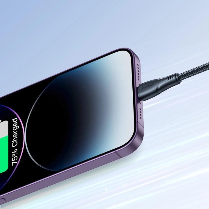 kabelis USB - Lightning 2.4A Surpass Series 1,2 m juodas (S-UL012A11)