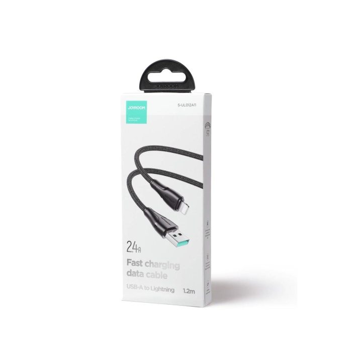kabelis USB - Lightning 2.4A Surpass Series 1,2 m juodas (S-UL012A11)
