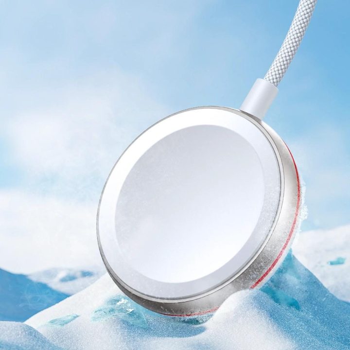 2 in 1 Lightning laidas ir indukcinis įkroviklis, skirtas Apple Watch , 1,5 m, baltas (S-IW011)