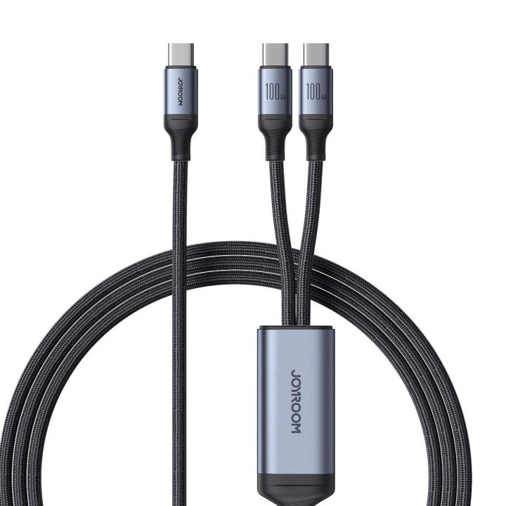2 in 1 kabelis speedy series SA21 C 1,5 m juodas