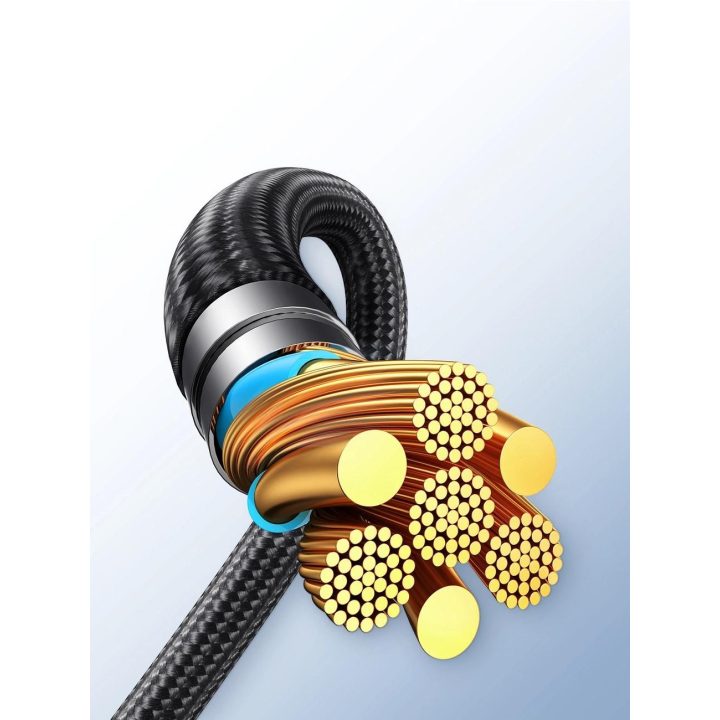 2 in 1 kabelis speedy series SA21 C 1,5 m juodas