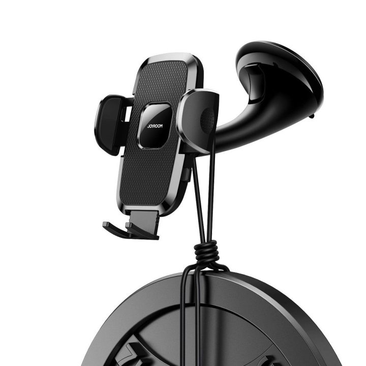 automobilio mechaninis telefono laikiklis, skirtas prietaisų skydeliui, juodas (JR-ZS259)