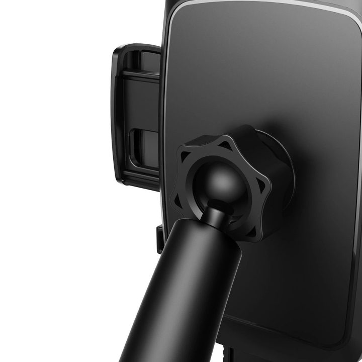 automobilio mechaninis telefono laikiklis, skirtas prietaisų skydeliui, juodas (JR-ZS259)