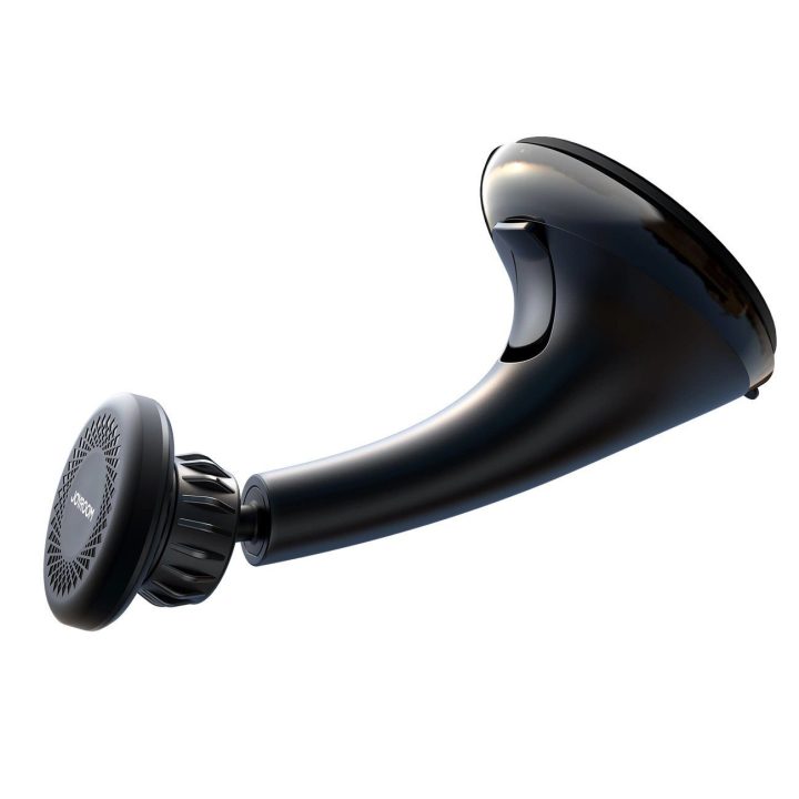automobilio magnetinis telefono laikiklis, skirtas kabinai, prietaisų skydeliui ir langams, juodas (JR-ZS356)