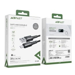 Acefast kabelis MFI USB - Lightning 1,2 m, 2,4 A, juodas (C1-02 black)