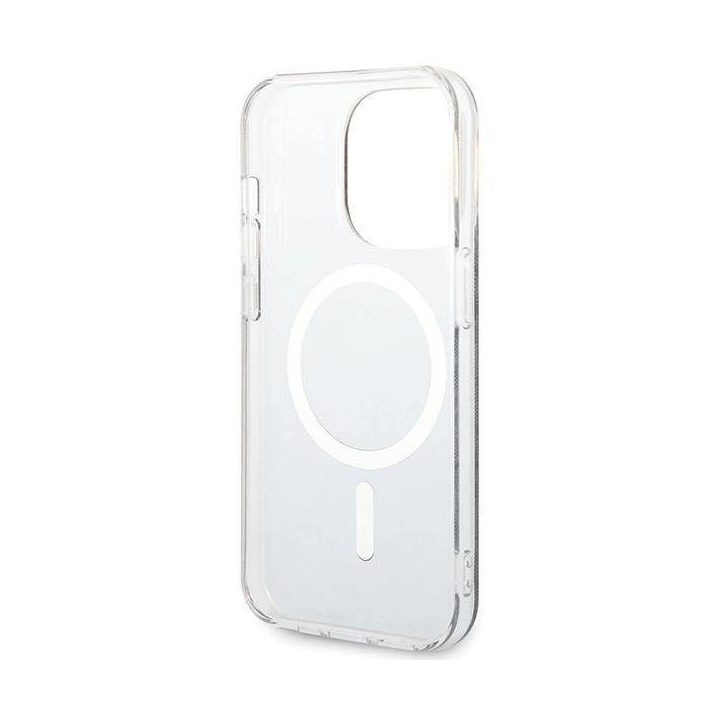 Guess IML 4G MagSafe dėklas iPhone 15 Pro - juodas