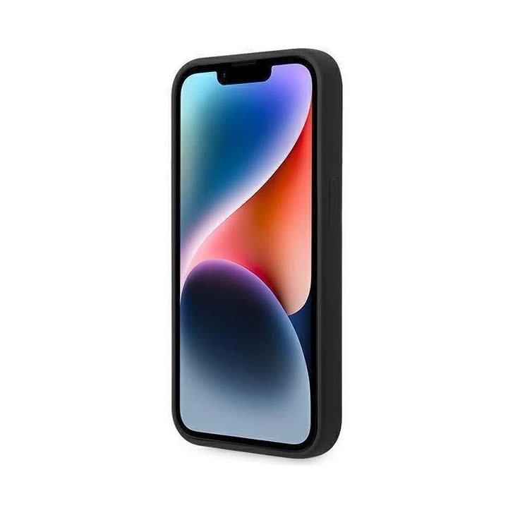 Karl Lagerfeld KLHCP14LSLCTBK iPhone 14 Pro 6.1 deklas juodas / juodas silikoninis Choupette korpusas