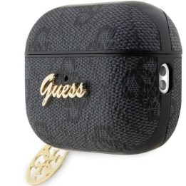 Guess GUAP2G4GSMK AirPods Pro 2 dangtelis juodas/juodas 4G Charm kolekcija