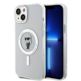 Karl Lagerfeld IML Ikonik MagSafe dėklas iPhone 15 Plus - skaidrus