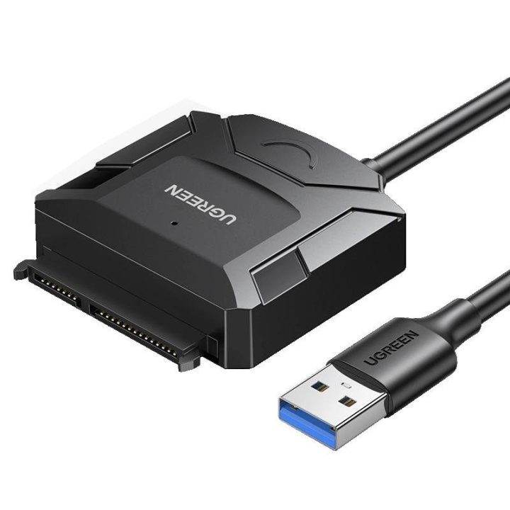 adapterio kabelis 2,5 / 3,5 diskui (USB-A 3.0 - SATA), juodas (CR108)