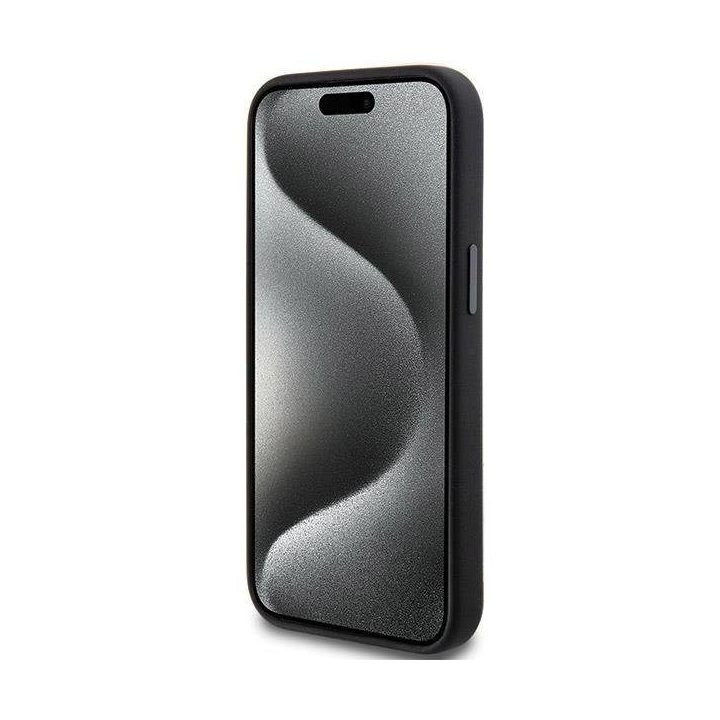 AMG silikoninis didelių rombų rašto MagSafe dėklas iPhone 15/14/13 - juodas