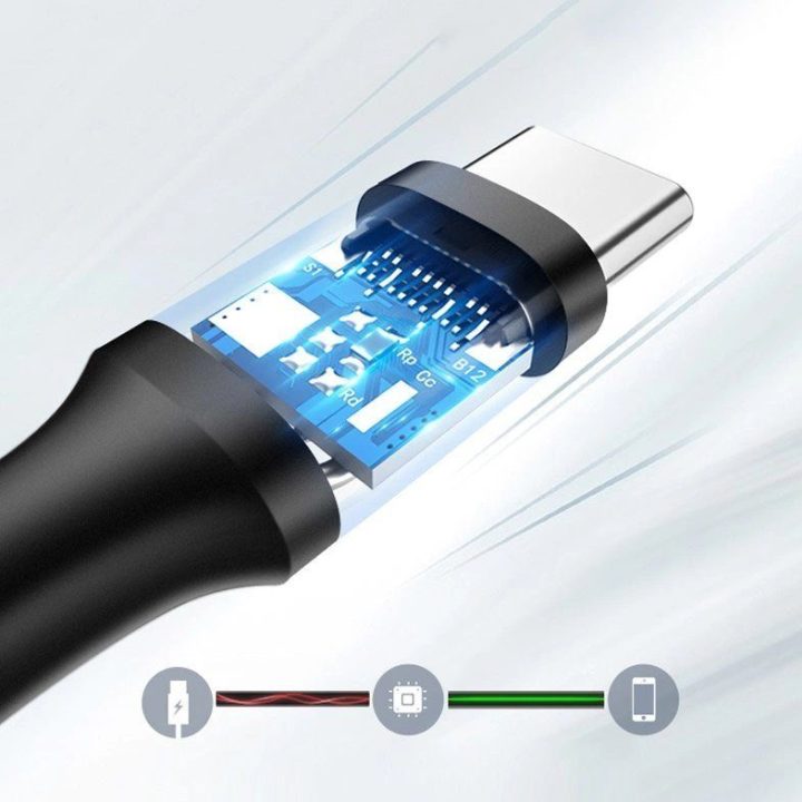 kabelis USB 3.0 - C tipo USB 1 m 3A kabelis, juodas (20882)