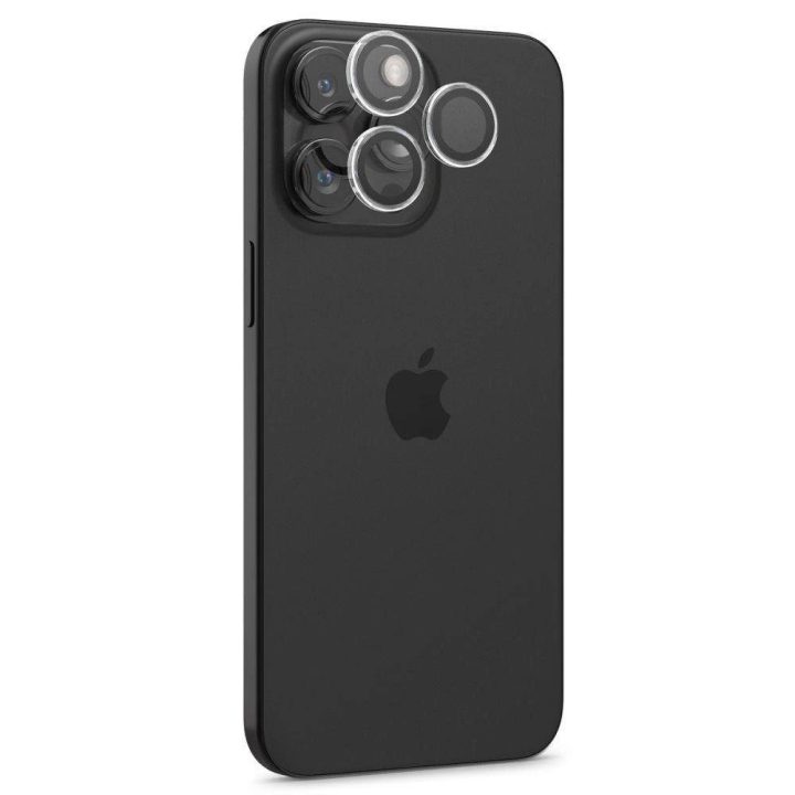 Spigen Glass tR EZ Fit Optik Pro 2 pakuotės, krištolo skaidrumo - iPhone 15 Pro/15 Pro Max