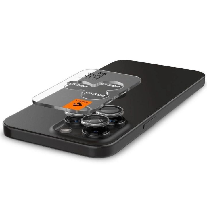 Spigen Glass tR EZ Fit Optik Pro 2 pakuotės, krištolo skaidrumo - iPhone 15 Pro/15 Pro Max