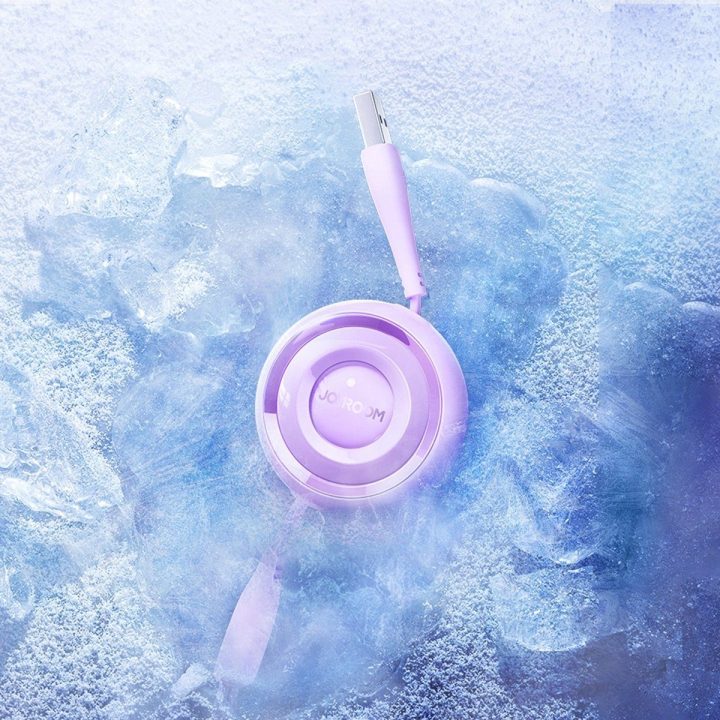 S C / Lightning / microUSB 1 m ilgio laidas - violetinės spalvos