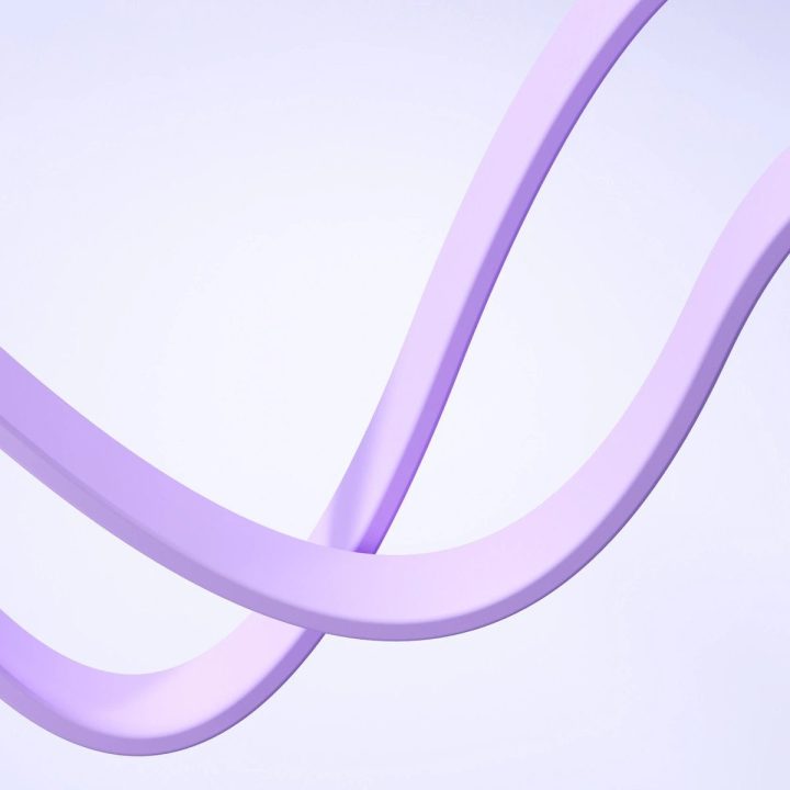 S C / Lightning / microUSB 1 m ilgio laidas - violetinės spalvos