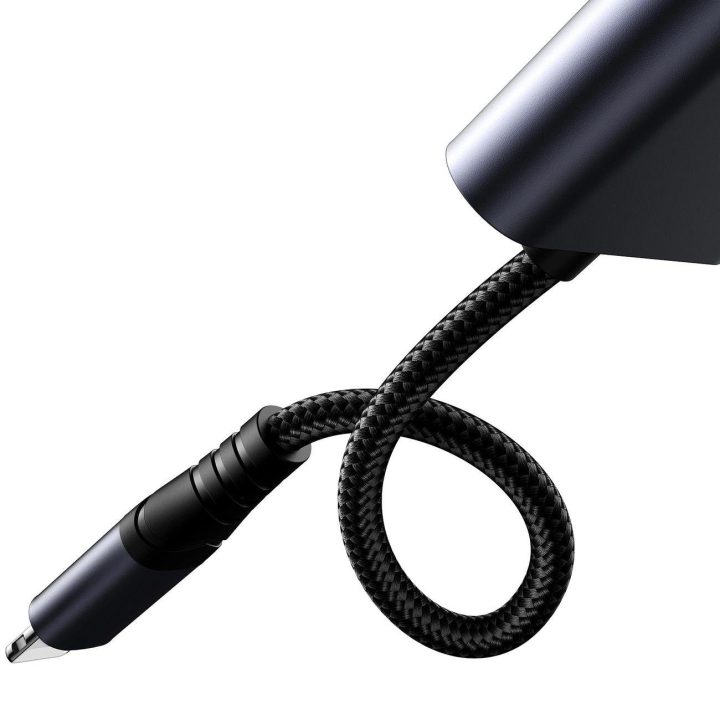 SY-L01 Lightning į Lightning / 3,5 mm mini jack DAC adapteris 2in1 - juodas