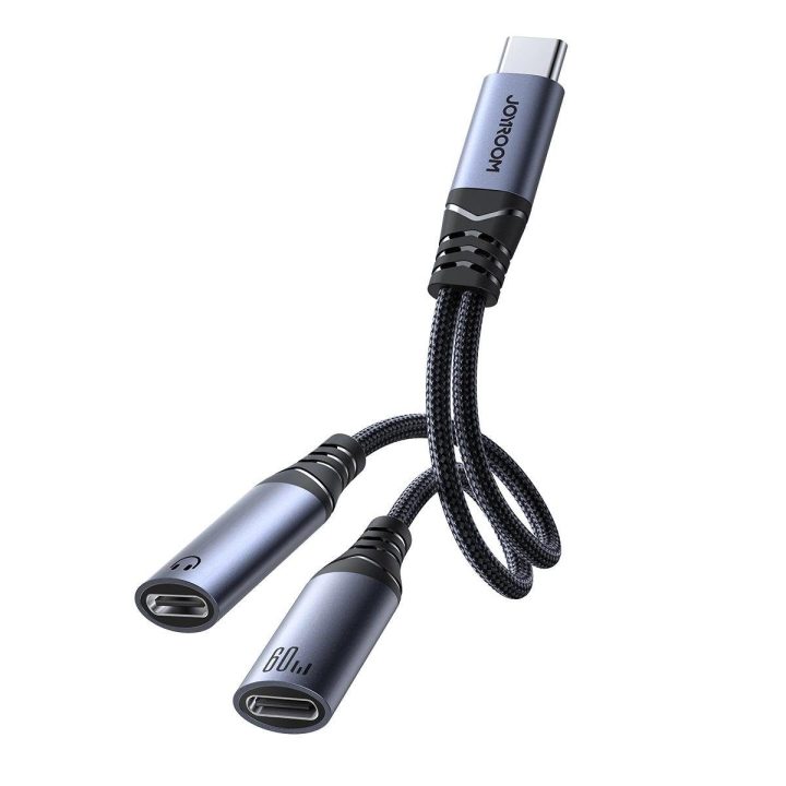 SY C 2in1 DAC adapteris - juodas