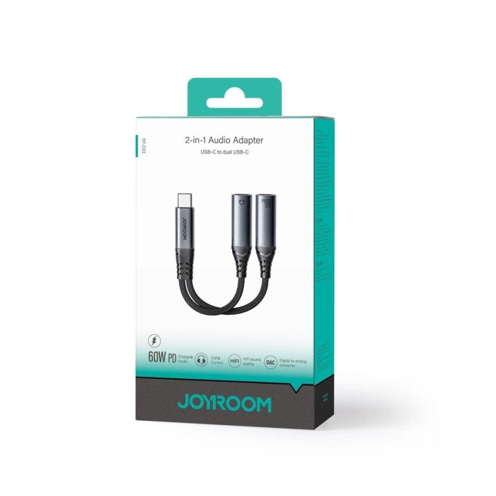SY C 2in1 DAC adapteris - juodas