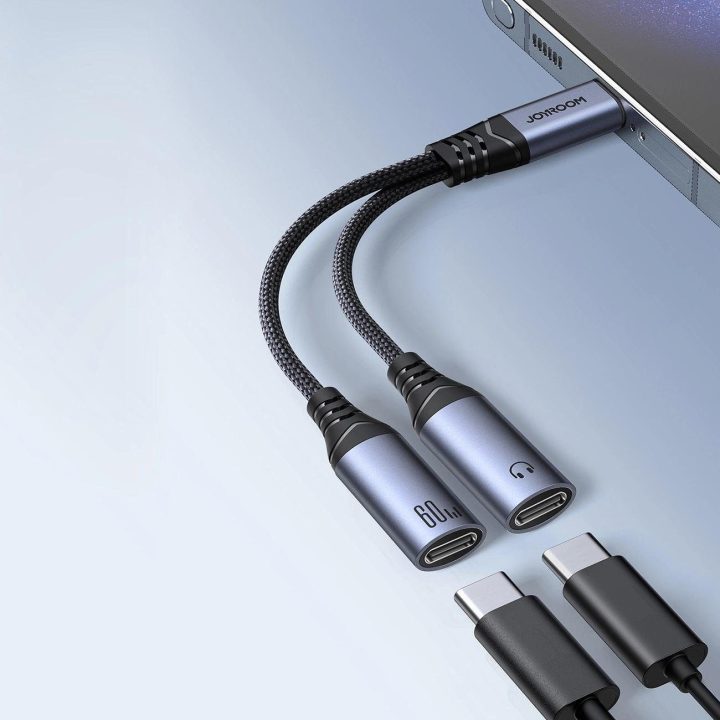 SY C 2in1 DAC adapteris - juodas