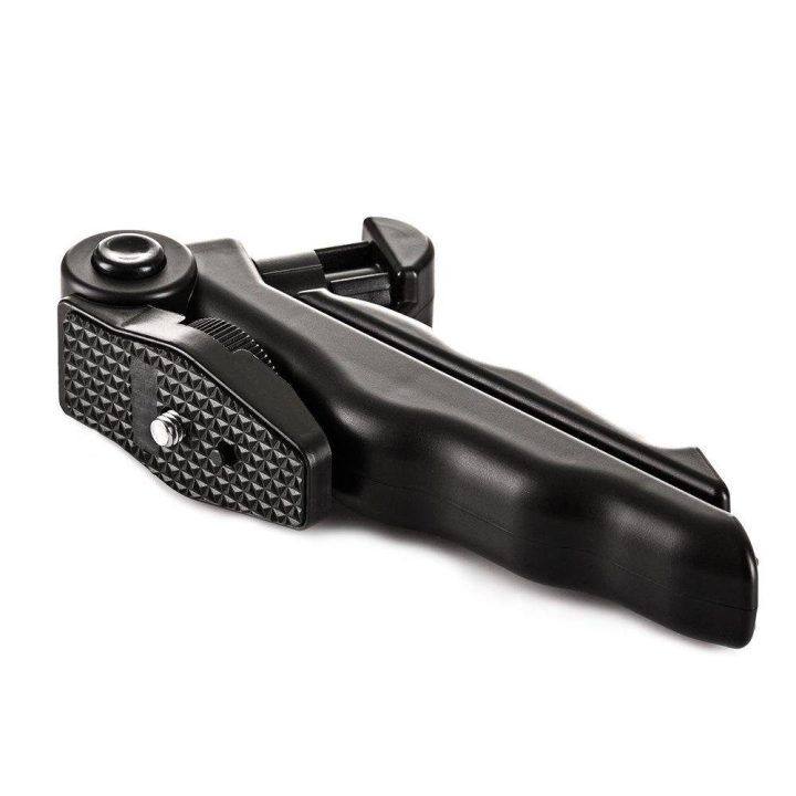 Laikiklis su mini trikoju, skirtas GoPro SJCAM veiksmo kameroms, juodas