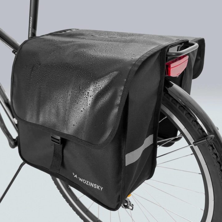 dviračių dėtuvė dviguba 28 l juoda (WBB34BK)
