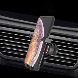 Gravitacinis išmaniojo telefono laikiklis automobilio ventiliacijos angai su oro gaivikliu sidabrinės spalvos (YC06)