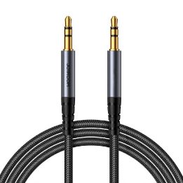 stereofoninis garso kabelis AUX 3,5 mm mini lizdas 1,2 m juodas (SY-A08)
