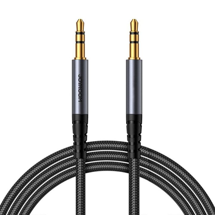 stereofoninis garso kabelis AUX 3,5 mm mini lizdas 1,2 m juodas (SY-A08)