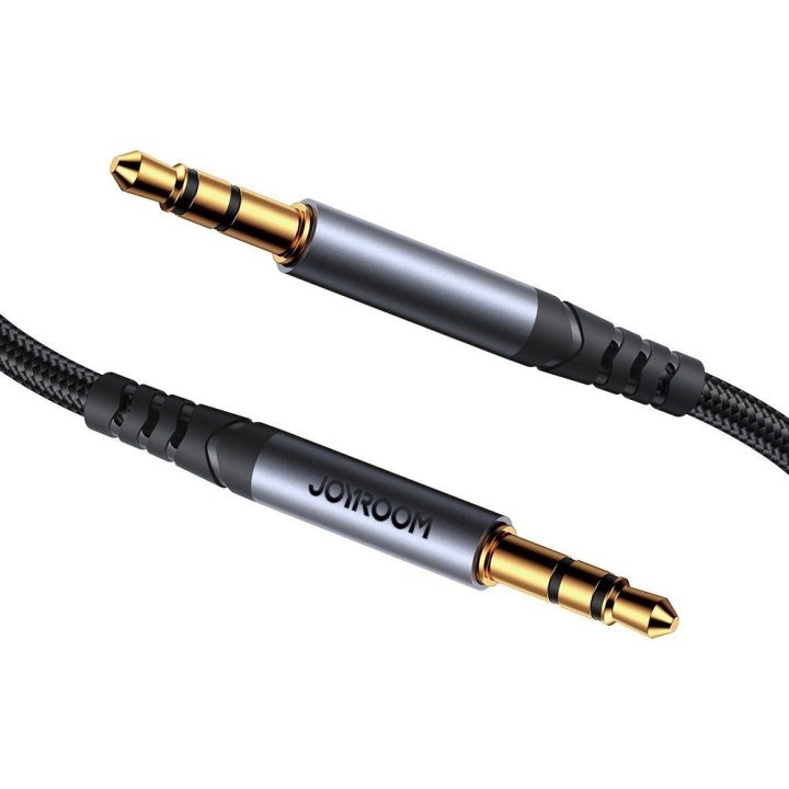 stereofoninis garso kabelis AUX 3,5 mm mini lizdas 1,2 m juodas (SY-A08)
