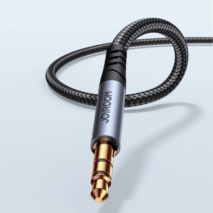 stereofoninis garso kabelis AUX 3,5 mm mini lizdas 1,2 m juodas (SY-A08)