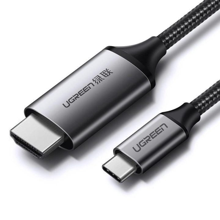 kabelis HDMI kabelis - C tipo USB 4K 60 Hz 1,5 m juodai pilkos spalvos (MM142 50570)