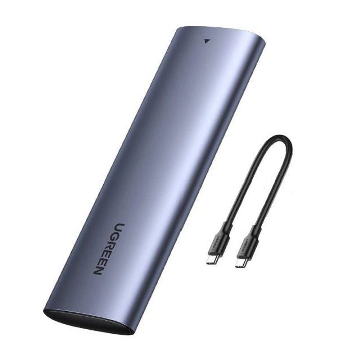 M.2 SSD disko įkrova USB 3.2 Gen 2 diskas (SuperSpeed USB 10 Gbps) + C tipo USB kabelis 0,5 m pilkos spalvos (CM400 10902)