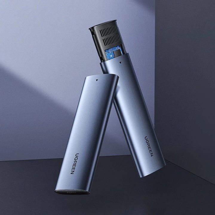 M.2 SSD disko įkrova USB 3.2 Gen 2 diskas (SuperSpeed USB 10 Gbps) + C tipo USB kabelis 0,5 m pilkos spalvos (CM400 10902)