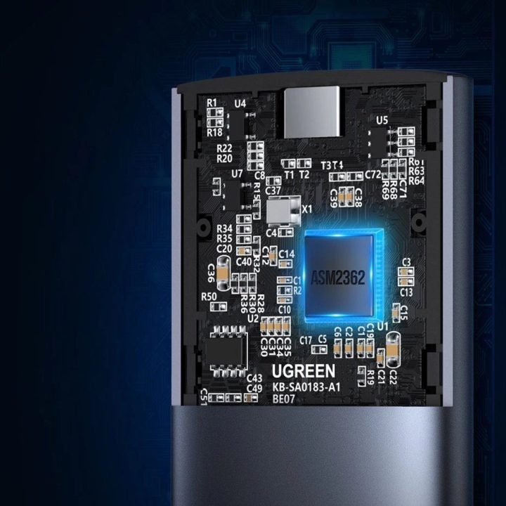 M.2 SSD disko įkrova USB 3.2 Gen 2 diskas (SuperSpeed USB 10 Gbps) + C tipo USB kabelis 0,5 m pilkos spalvos (CM400 10902)