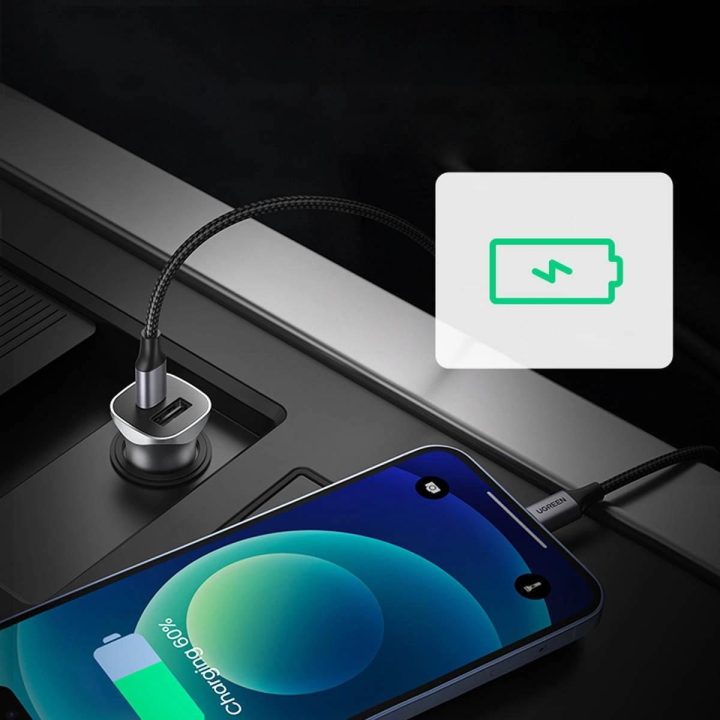 greitasis automobilinis įkroviklis USB C 30W PD PPS pilkos spalvos (CD130)