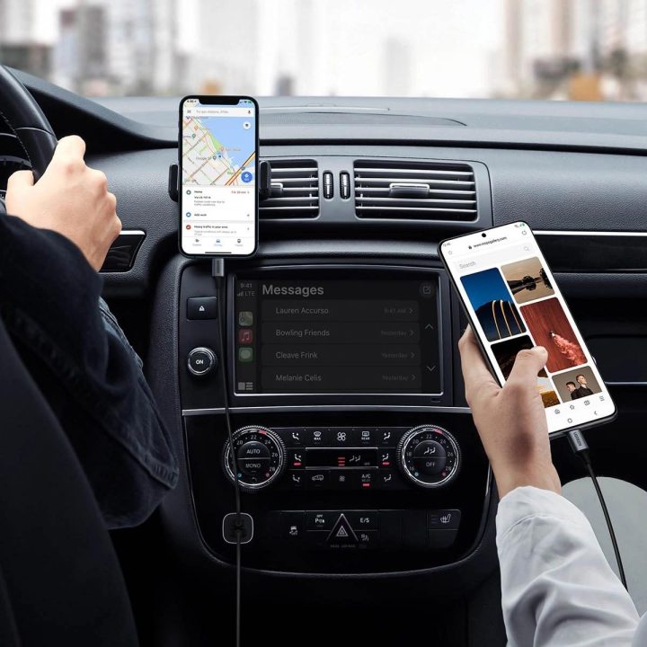 greitasis automobilinis įkroviklis USB C 30W PD PPS pilkos spalvos (CD130)