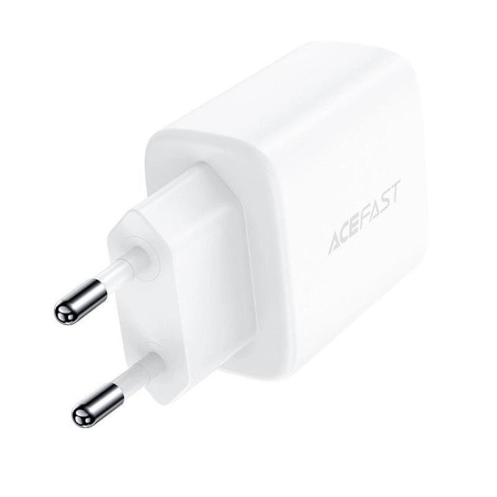 sieninis įkroviklis USB C tipo / USB 20W, PPS, PD, QC 3.0, AFC, FCP baltas (A25 baltas)