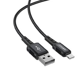 kabelis MFI USB - Lightning 1,8 m, 2,4 A, juodas (C4-02 A Black)
