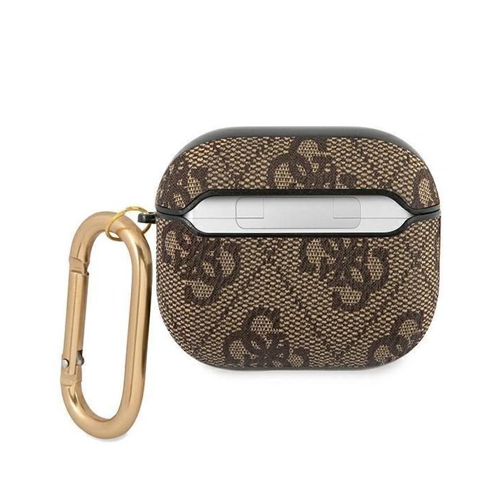 Guess GUA34GSMW AirPods 3 dangtelis brązowy/brown 4G Script Metal Collection