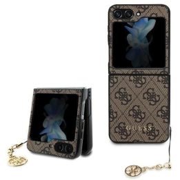 Guess 4G Charms Collection dėklas Samsung Galaxy Z Flip 5 - rudas