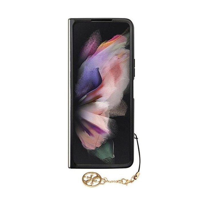 Guess GUHCZFD5GF4GBR F946 Z Fold5 rudos/rudos spalvos kietas dėklas 4G Charms Collection