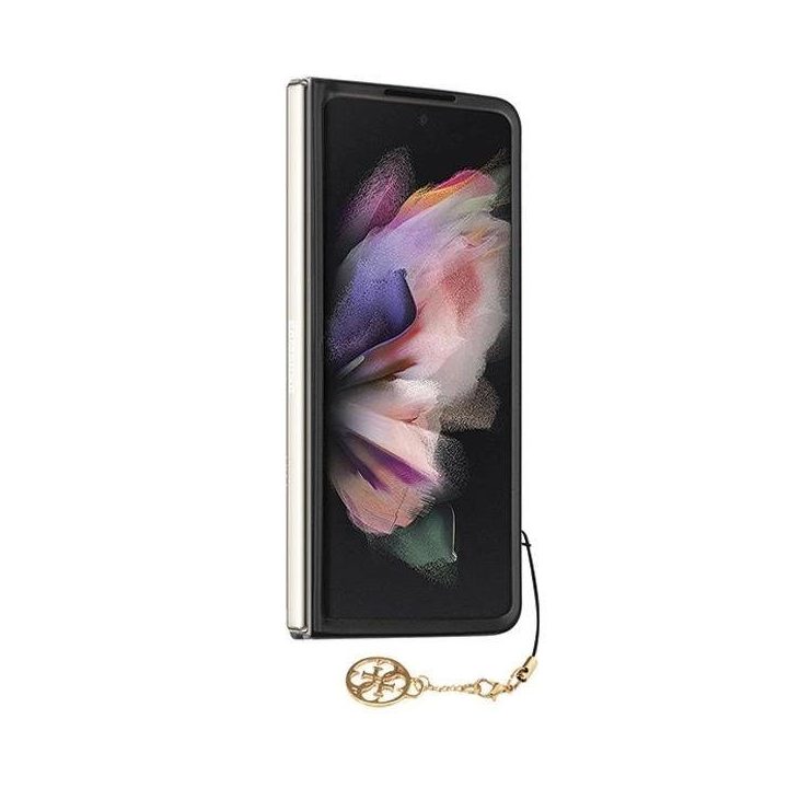 Guess GUHCZFD5GF4GGR F946 Z Fold5 pilkas/pilkas kietas dėklas 4G Charms Collection