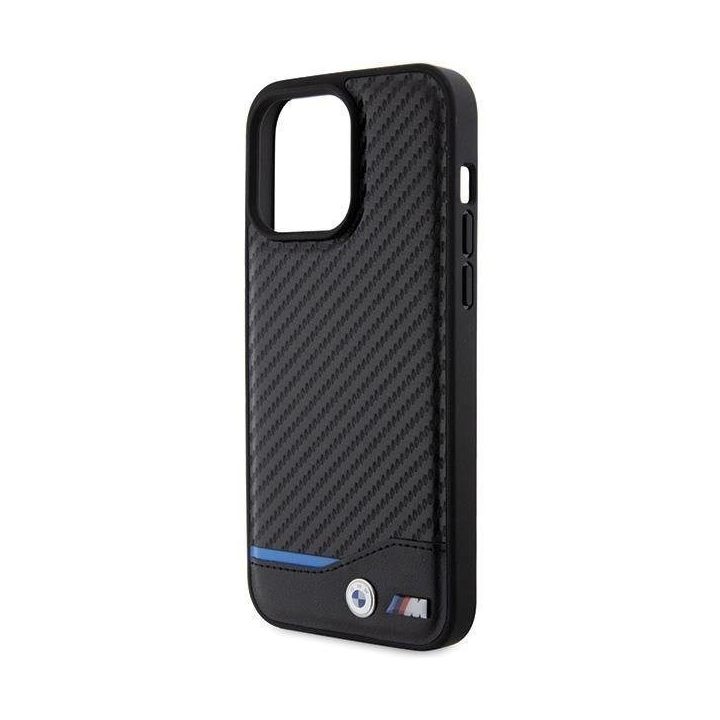 iPhone 15 Pro Max - juodas BMW odinis Carbon dėklas