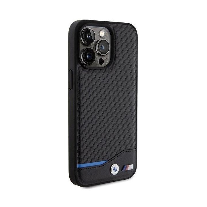 iPhone 15 Pro Max - juodas BMW odinis Carbon dėklas