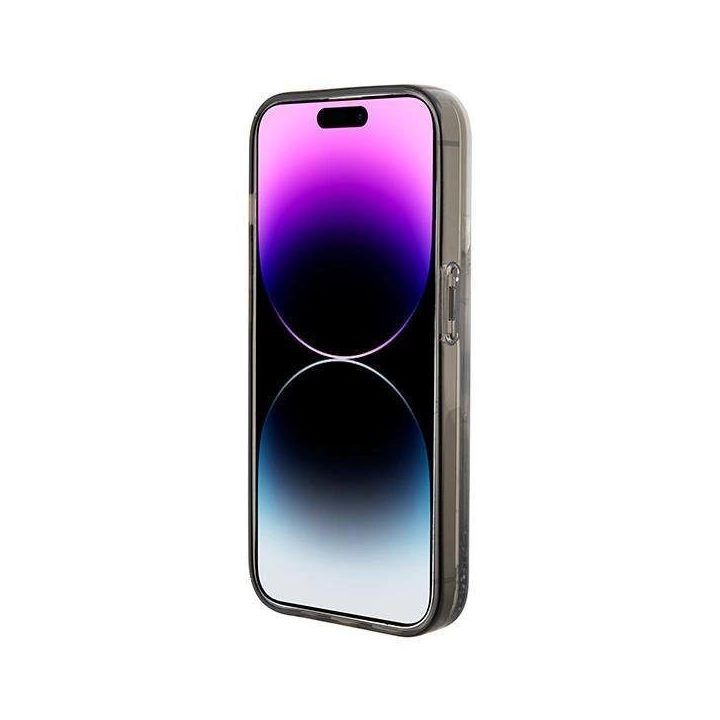 iPhone 15 Pro Max - skaidrus Karl Lagerfeld Liquid Glitter Choupette dėklas