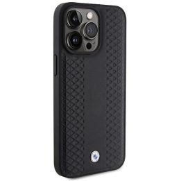 iPhone 15 Pro Max - juodas BMW odinis deimantinio rašto dėklas